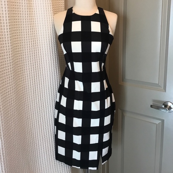 banana republic gingham bistretch sheath dress - Picture 7 of 8